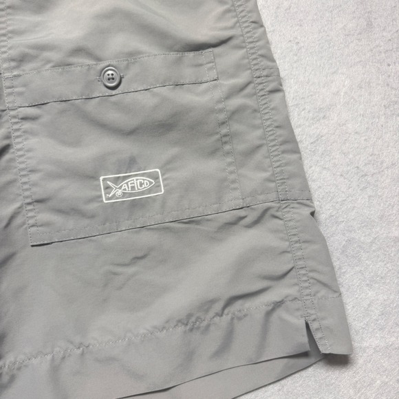 AFTCO Other - AFTCO Mens Fishing Shorts Gray Size 42 Elastic Waist Quick Dry Cargo Outdoor